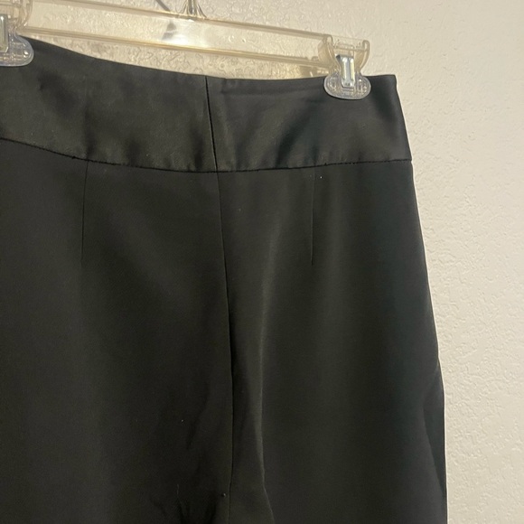 Jonathan Simkhai Ariah Front Split Hem Pants Black 8 - Picture 8 of 11